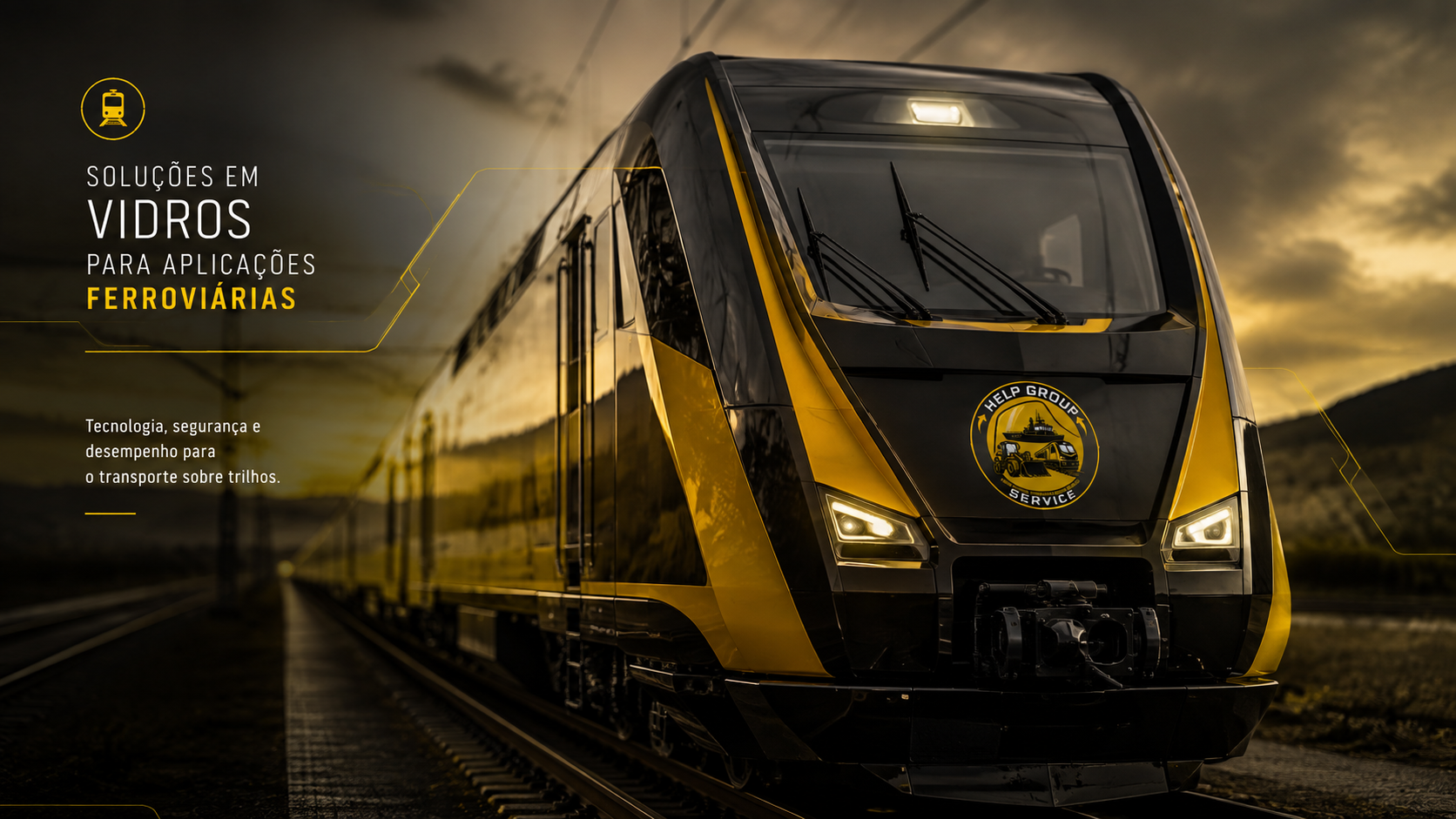 Vidros especiais para aplicações ferroviárias