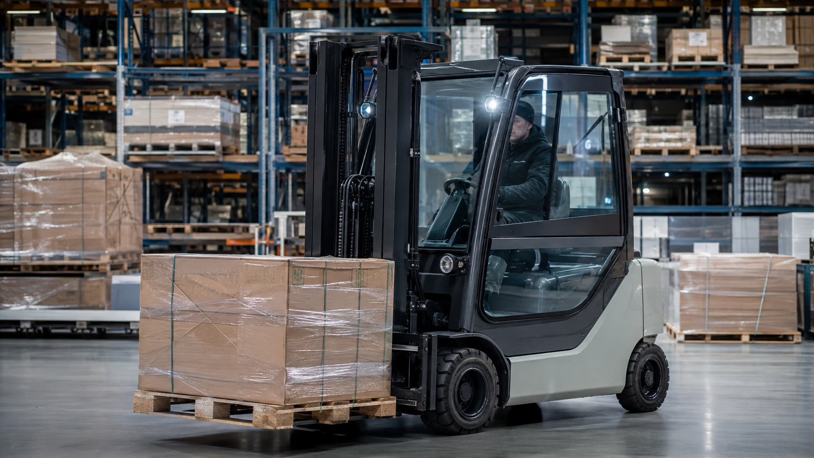 Vidros de proteção para empilhadeiras industriais